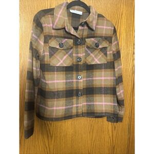 Dakota Steve Madden Plaid Jacket Shacket Size Small‎